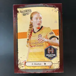 Delanie Sheehan 2025 Beachwood Brand Copper Foil /10 Soccer Card