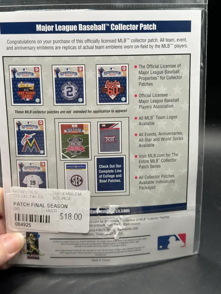 2019 Texas Rangers Stadium Final Season Jersey Patch