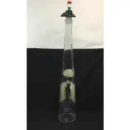 Fascinating DRL Solaro Italy Soldier bottle, vintage bottle, 2 vintage labels