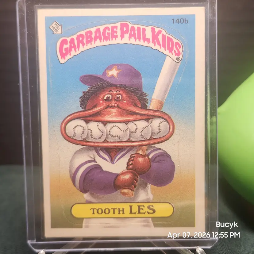 1986 Garbage Pail Kids - Tooth LES #140b