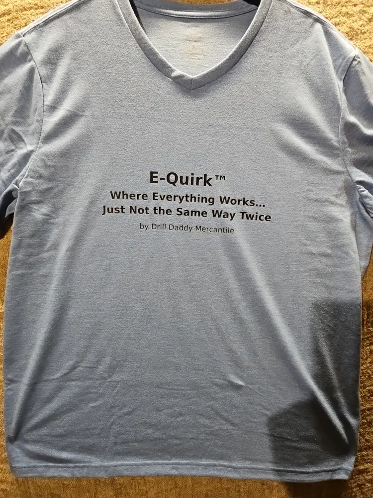 Men’s 2XL Gray E-Quirk™ Humorous Graphic T-Shirt NWT Crew Neck