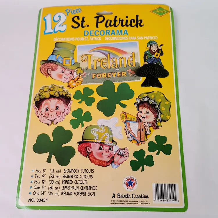 Vintage St. Patrick's Day Beistle Decorama Set
