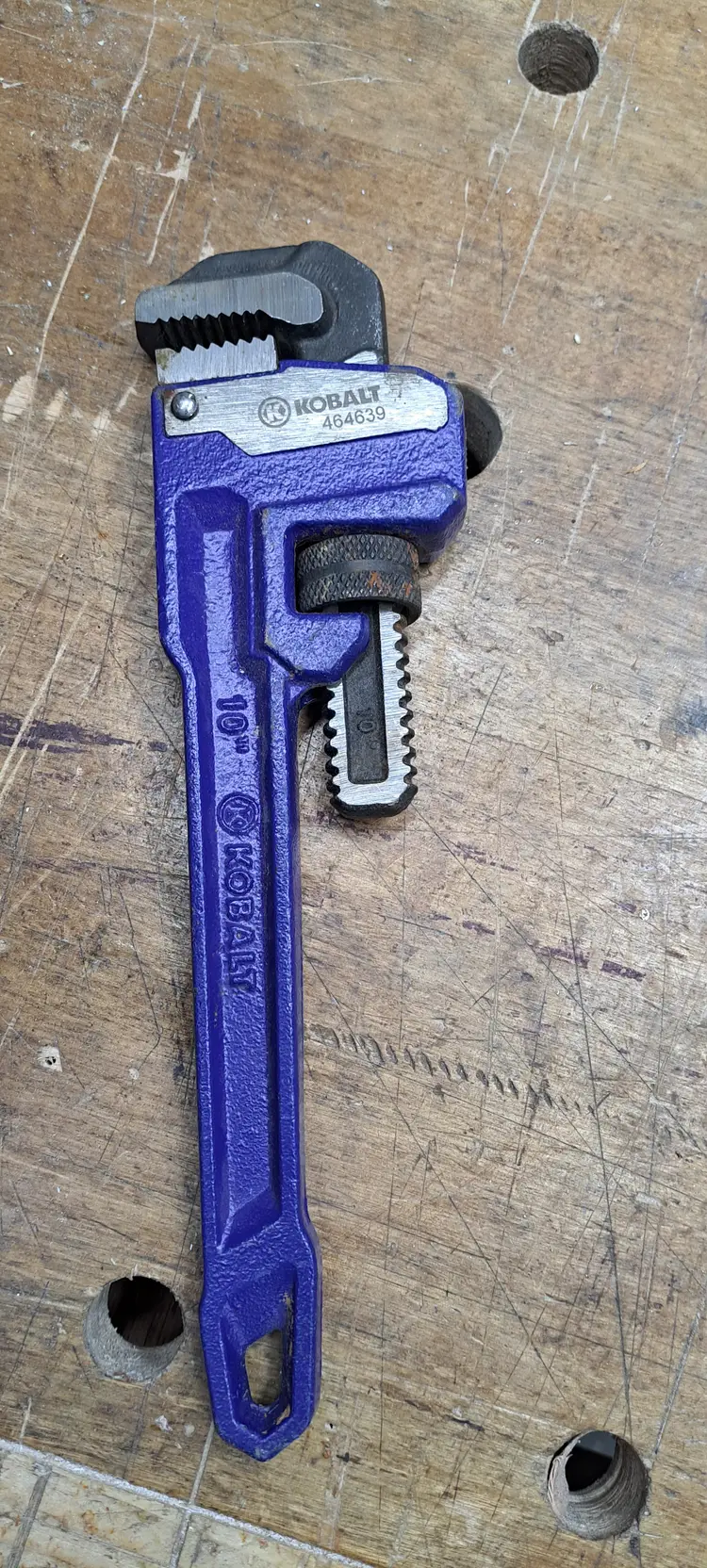 Kobalt 10" pipe wrench, new