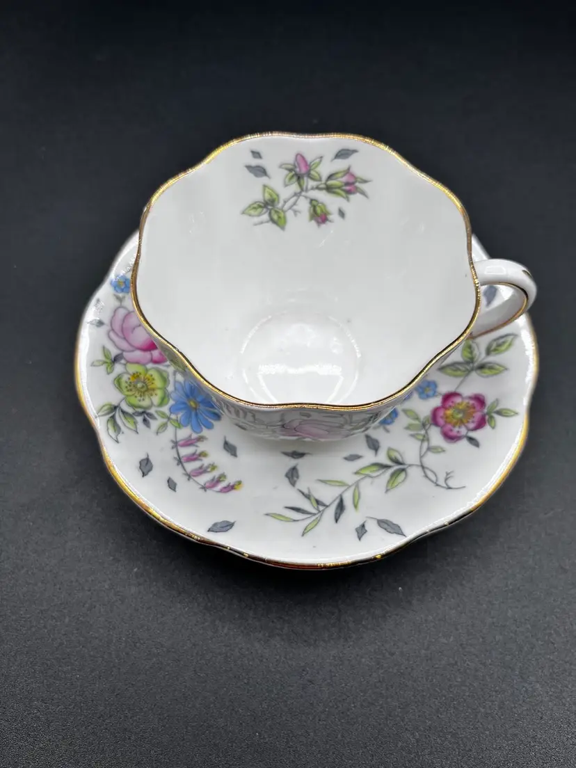 Taylor And Kent Floral Teacup And Saucer