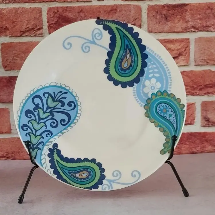 Mix~Match - Blue Paisley 4 pc place setting