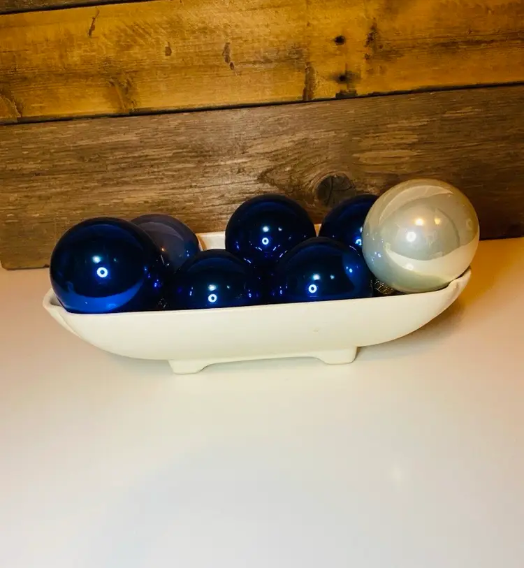 White California Pottery Footed Rectangle Bowl Mid Century Modern Modern Farmhouse Scandinavian