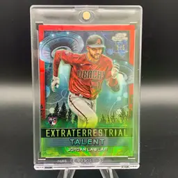 Jordan Lawlar Red /5 RC Extraterrestrial Talent Arizona Diamondbacks