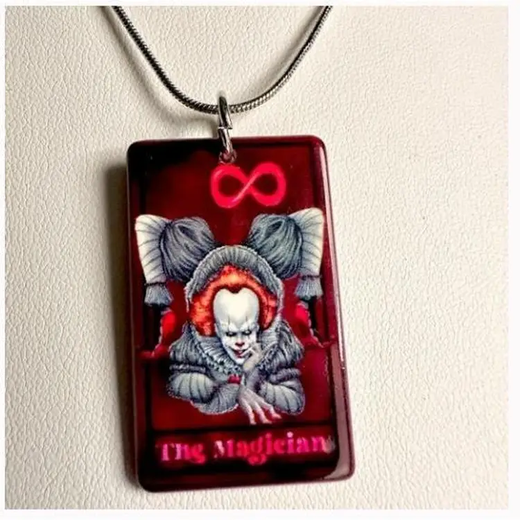 NWT “IT” Clown Horror Movie Necklace Halloween