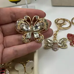 Big Butterfly Brooch- Crystal