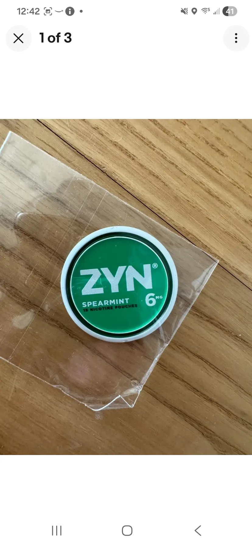 Zyn SpearMint Ball Marker