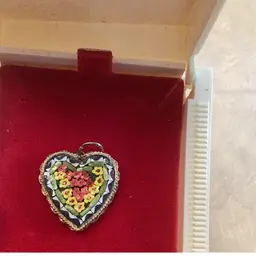 Micro Mosaic Heart Pendant
