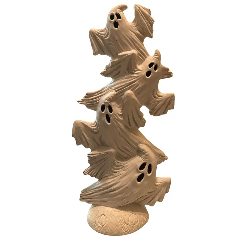 Nowell Ghost Stack Halloween  Ceramic Bisque