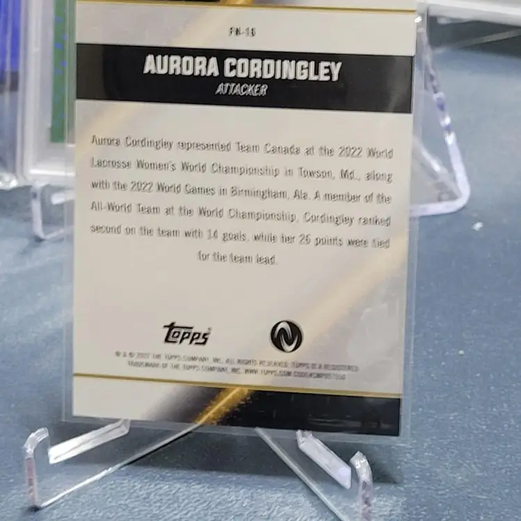2023 Topps Athletes Unlimited Face of the Nation #FN-16 Aurora Cordingley