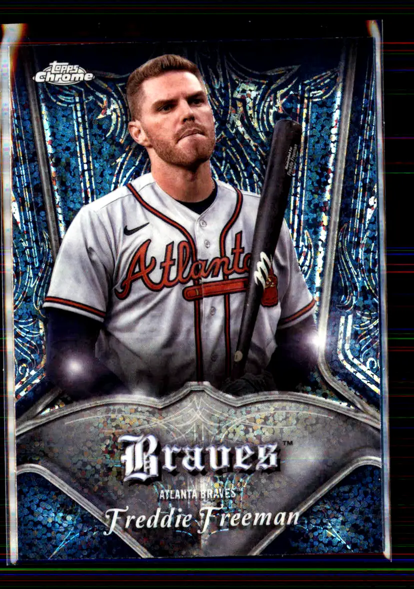 Freddie Freeman 2022 Topps Chrome Pinstriped #P-8 - Atlanta Braves - (147-211)
