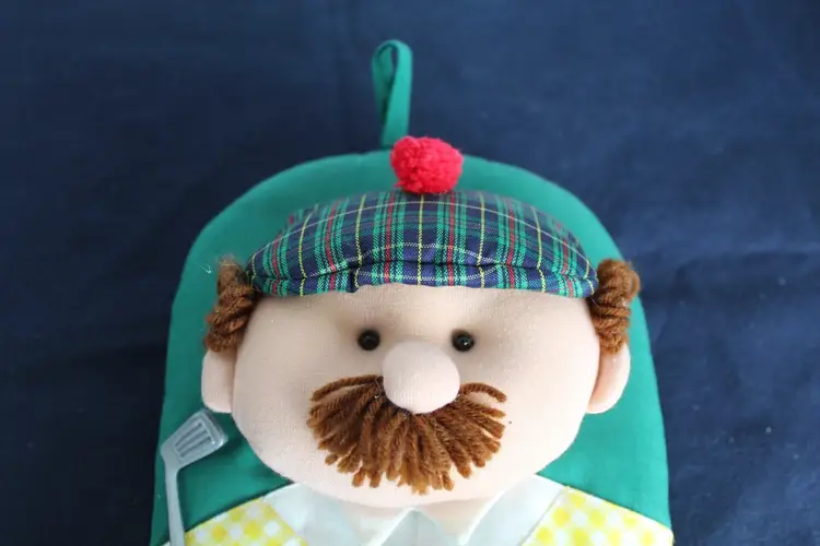 Vintage NWT 3D Golfer Man Oven Mitt Potholder Winfield Trading 1994