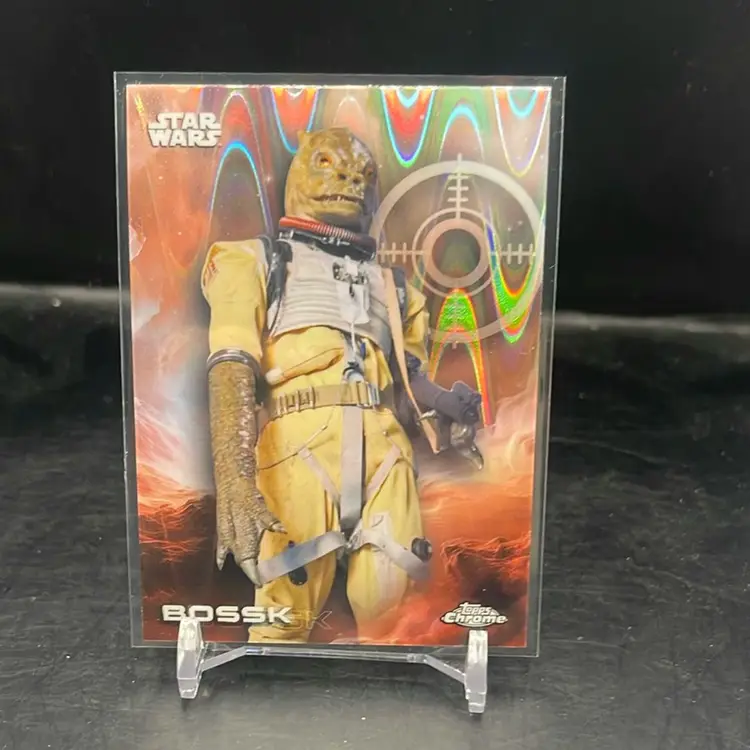 2025 Topps Chrome Star Wars Bossk Ray Wave Refractor