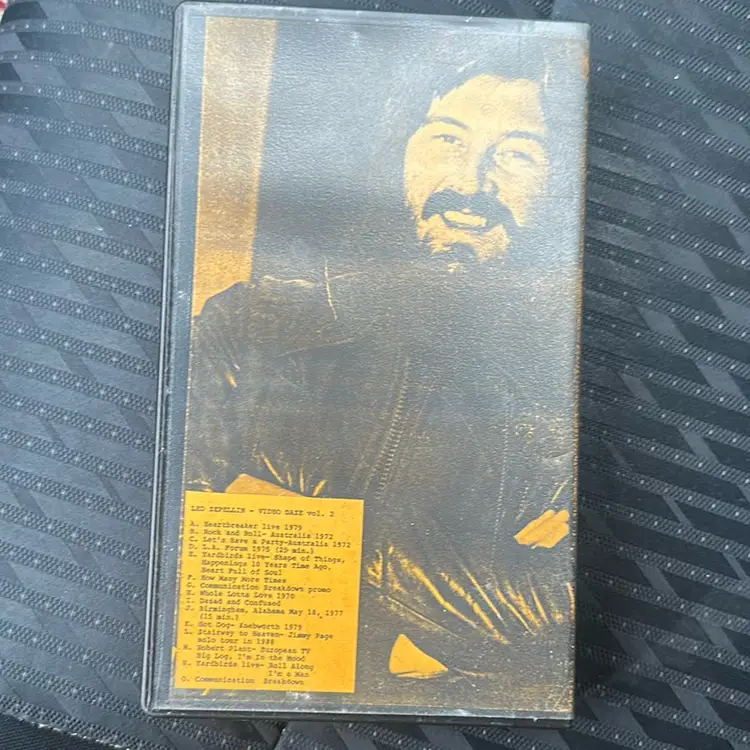 Rare Led Zeppelin Bootleg VHS