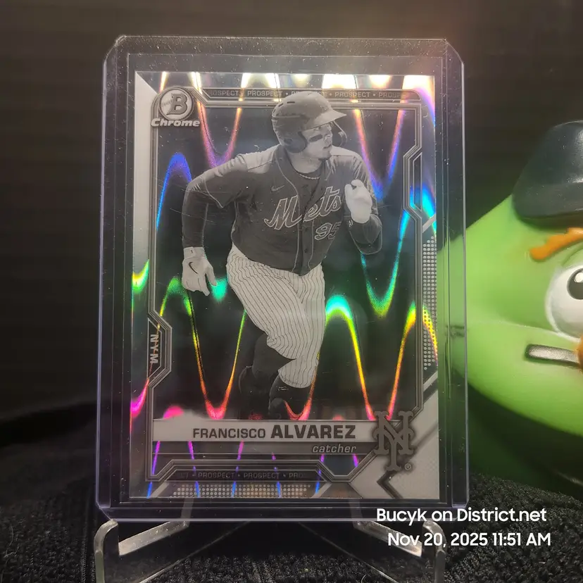 2021 Bowman Draft Chrome Raywave - Francisco Alvarez New York Mets