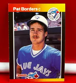 1989 Donruss Collector Baseball Trading Card Blue Jays Pat Borders #560