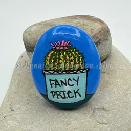 2129 Painted Stone Fridge Magnet