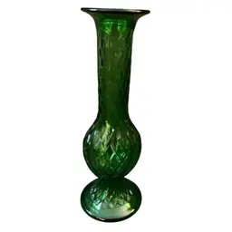E. O. Brody Co. Green Glass Bud Vase
