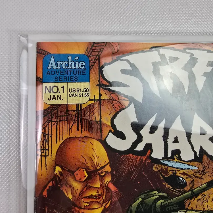 Street Sharks #1  1996, Archie Comics Mylar and Fullback Board