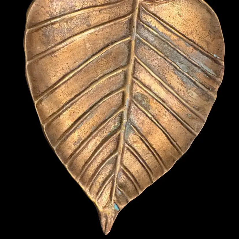 Copper Leaf Trinket Dish. Handy For Your Keys