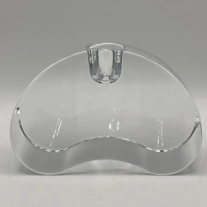 Mikasa Crystal Platinum Taper Candle Holder, 4”+ Wide, 2 3/4” Tall, 2” Deep