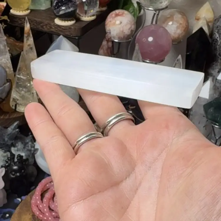 Selenite Plate Rectangle Sm