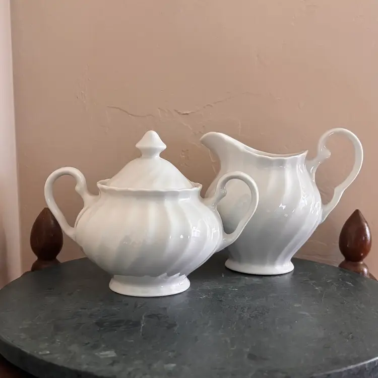 Vintage Johnson Bros Regency Creamer & Sugar Set