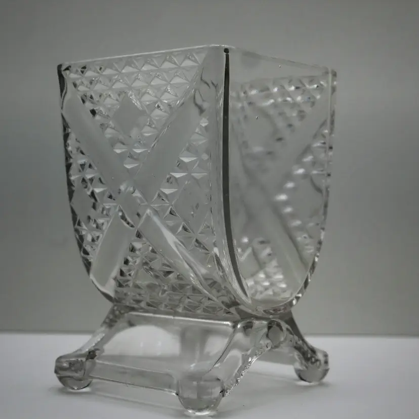 Antique Adams & Co. Cut Glass Spooner or Celery Vase