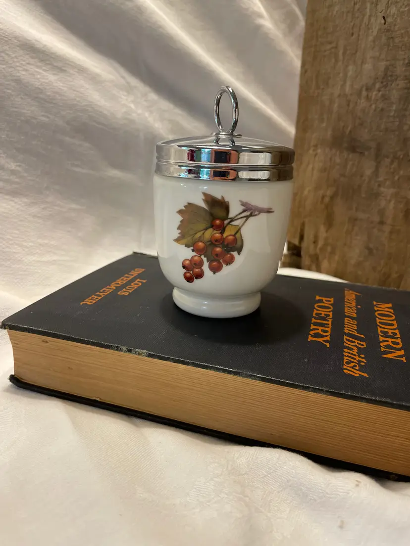 Royal Worcester Porcelain Egg Coddler Made in England