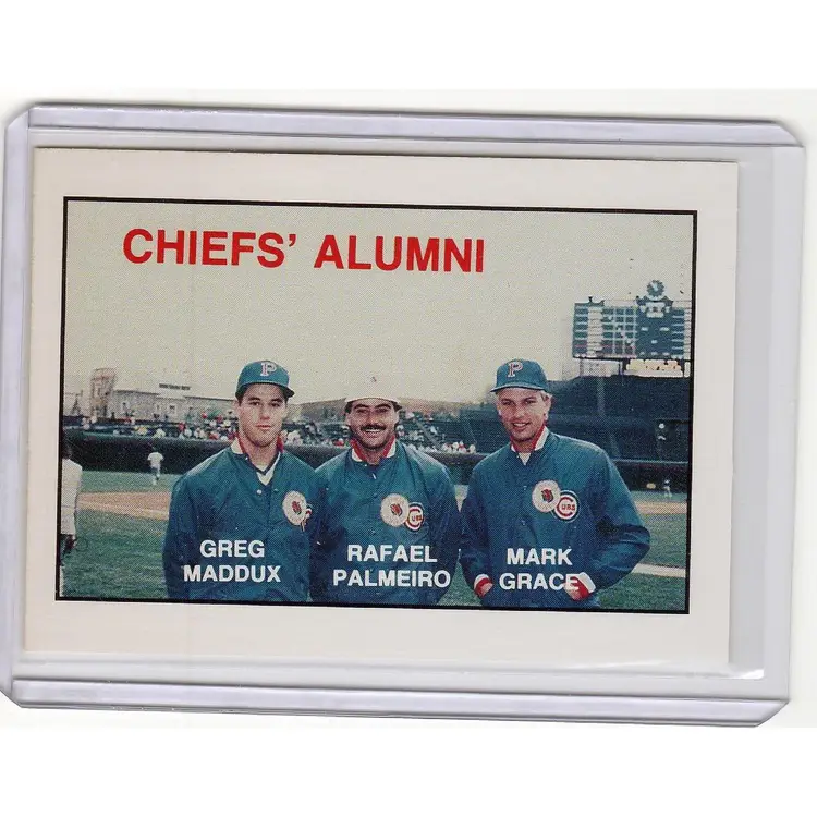 1988 Kodak Peoria Chiefs 'Chiefs' Alumni' - GREG MADDUX/RAFAEL PALMEIRO/MARK GRACE