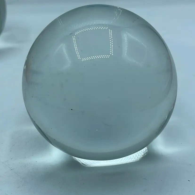 Clear Glass Paperweight 2.5 Inches