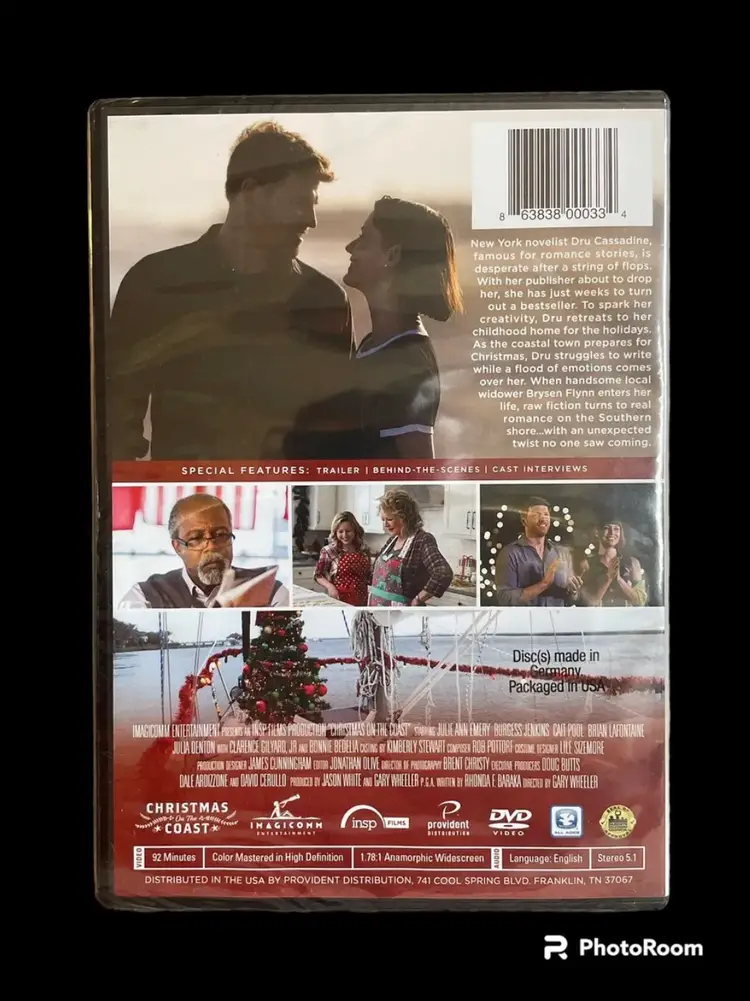 Christmas on the Coast (NEW DVD) Dove Approved Julie Ann Emery Burgess Jenkins