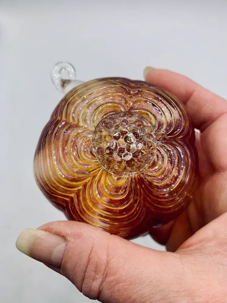Hand Blown Glass Ornament By Julian Duerksen Canadian Artist Christmas Decor
