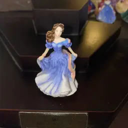 #12- 25% Off Sale - Royal Doulton Pretty Ladies Miniature Bone China Figurine Belle 1996 2"+ (was $24)