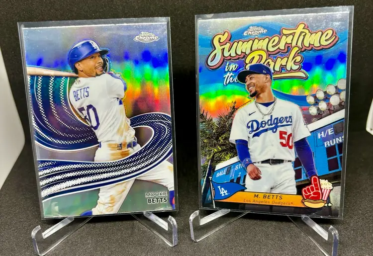 Mookie Betts 2024 Topps Chrome Inserts 2 Card Lot
Los Angeles Dodgers