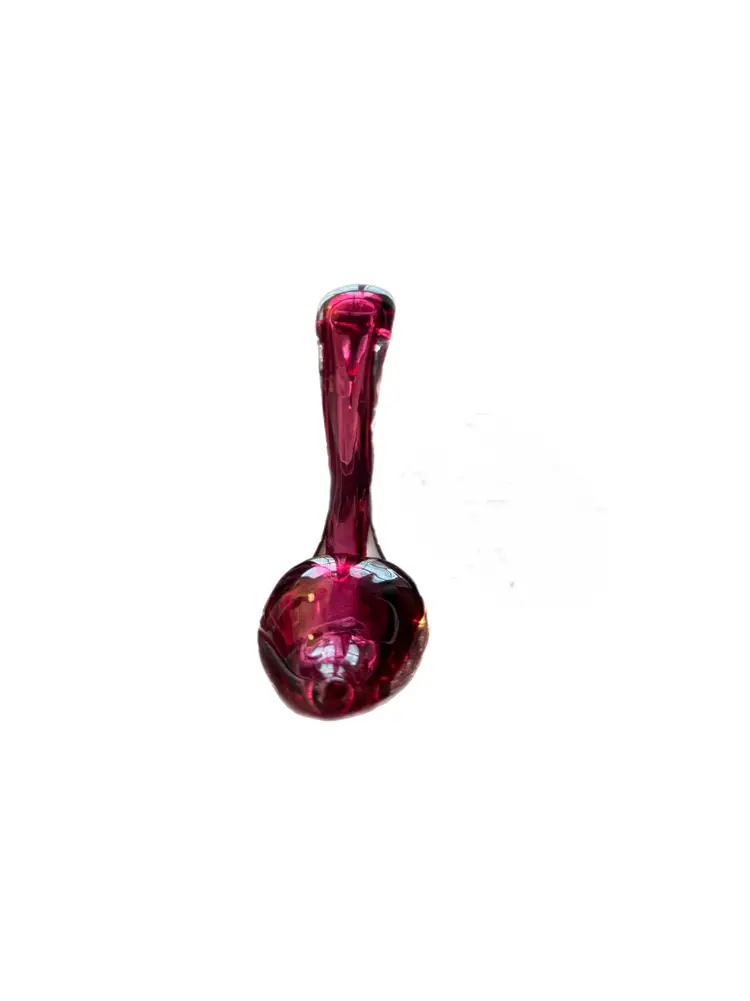 #01 Vintage Red Art Glass Swan Figurine – Hand Blown Murano Style Home Decor
