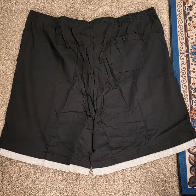 Men's Big And Tall Basketball Shorts Black And White Kingsize Brand NWOT