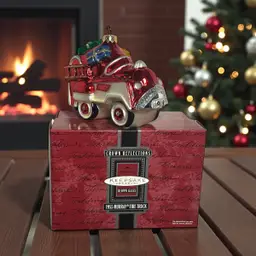 Hallmark Blown Glass 1955 Murray Fire Truck Replica Christmas Ornament Poland