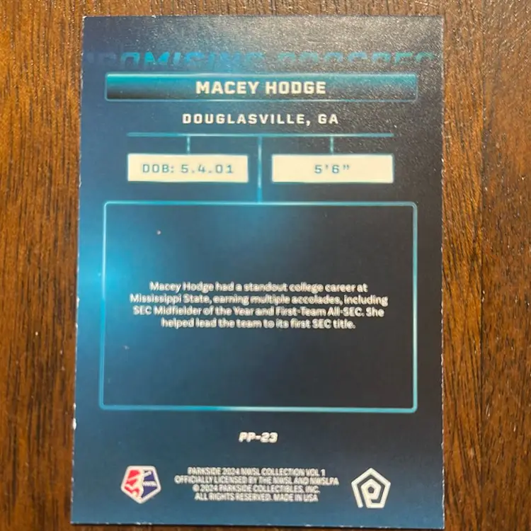 2025 Parkside Promising Prospect Macey Hodge