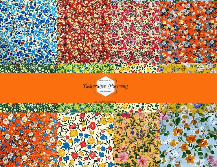 Prairie Prints Bright 12 Pg Digital