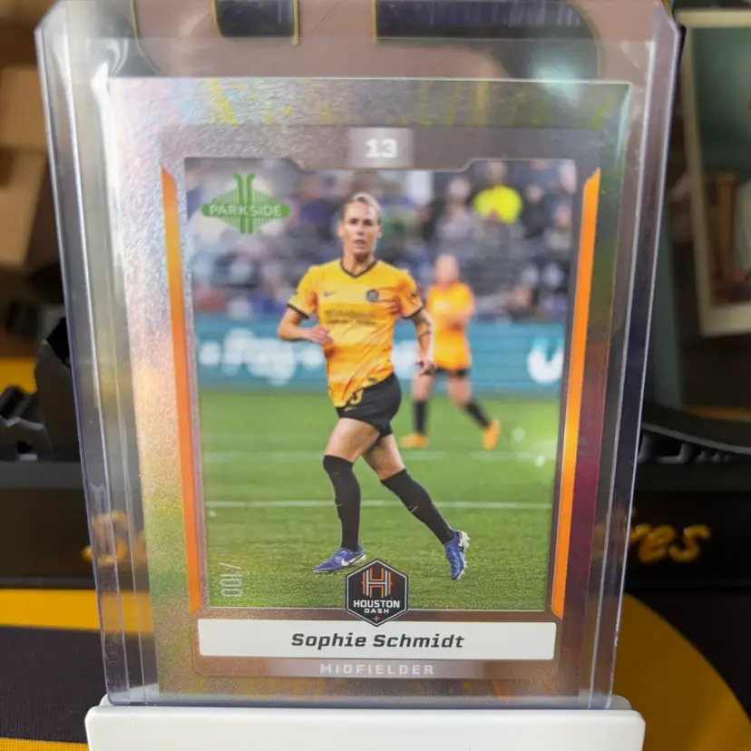 Sophie Schmidt, 182, Houston Dash, 2025 Parkside NWSL Collection - Shimmer, /100, Soccer Card