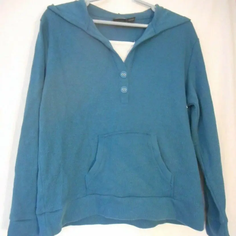Blue/Green Hoodie Top Size L (14/16) Bobbie Brooks