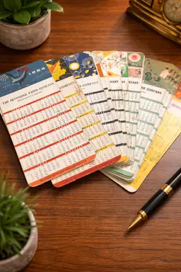 Vintage Advertising Pocket Calendars - Choice - Beveridge Paper Company 1950s-1960s Mid Century Ephemera