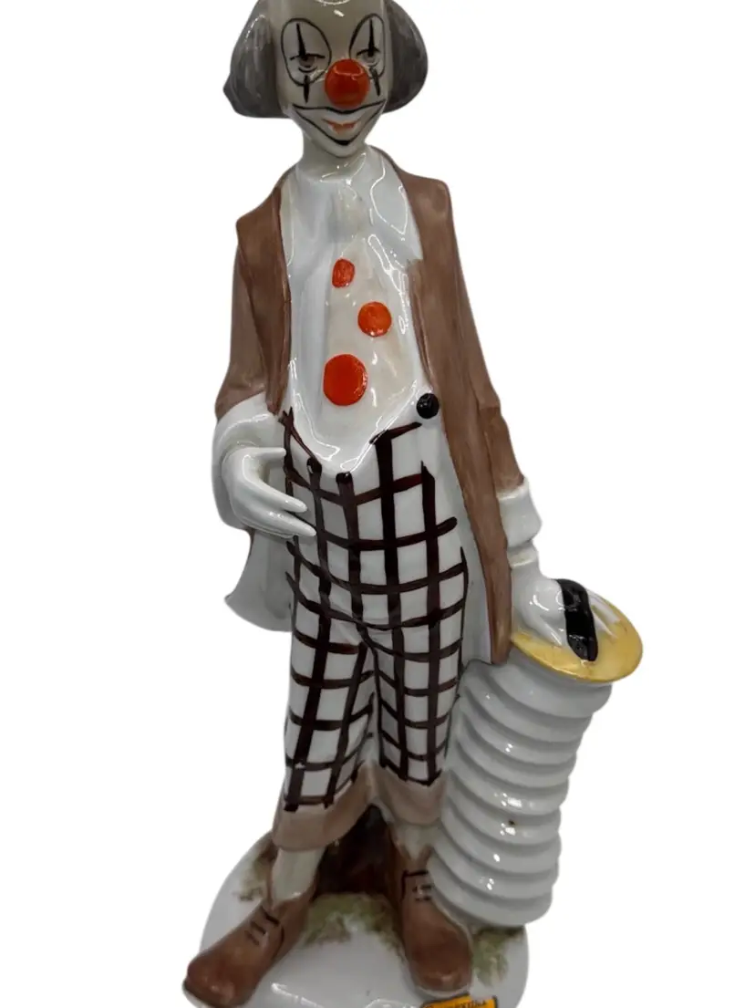 Mestre Figurine Porcelain 12" Tall Clown Gripes Made In Spain Valencia