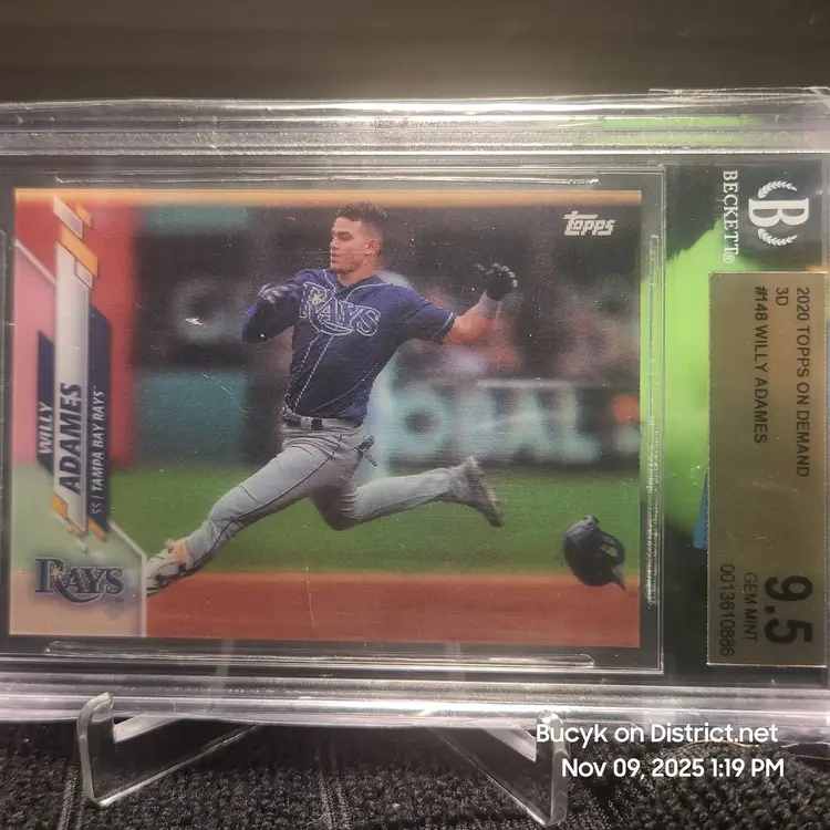 2020 Topps On Demand 3D - Willy Adames Tampa Bay Rays BGS 9.5