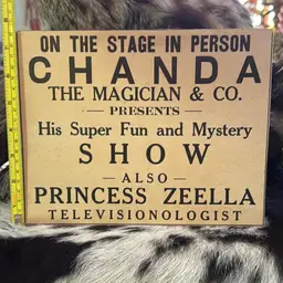 Vintage Chanda The Magician Ad Free Shipping