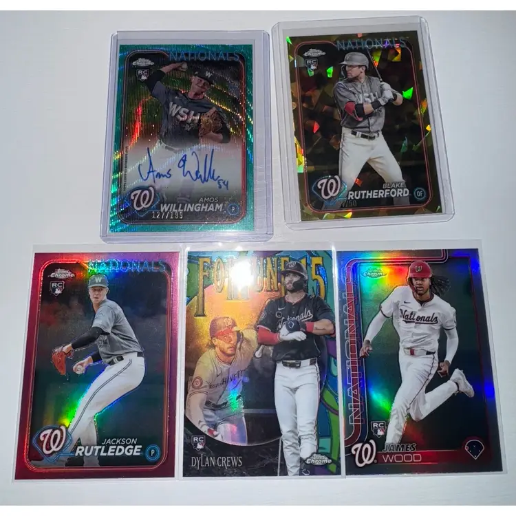 Washington Nationals 5 Card Rookie Lot